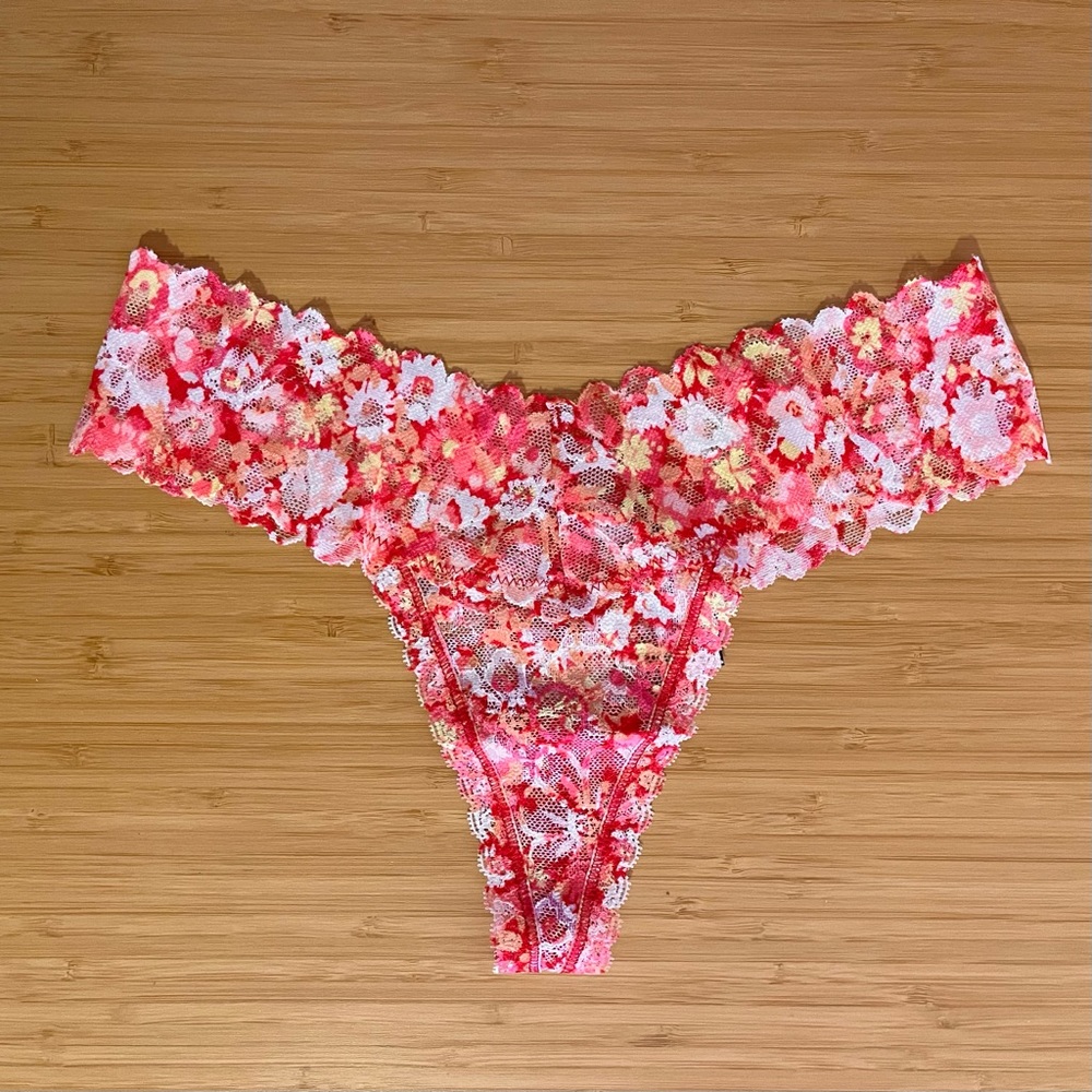 Floral Lace Thongs